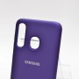 Чехол Silicone Cover FULL for Samsung Galaxy A30 (Original Soft Case Фиолетовый)